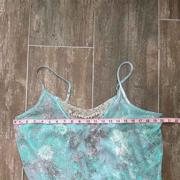 Maurices Teal and Gray Patterned Top - Picture 8 of 9